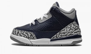 Nike Air Jordan 3 Retro TD 'Georgetown' Lasten Kengät Sininen Harmaat Laivastonsininen | 924LTPDZW
