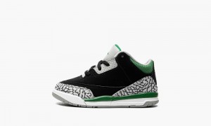 Nike Air Jordan 3 Retro TD 'Pine Green' Lasten Kengät Mustat Hopea Valkoinen Syvä Vihreä | 683URMZEA