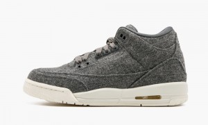 Nike Air Jordan 3 Retro Villa BG 'Villa' Lasten Kengät Tummanharmaat | 836XEZWOQ