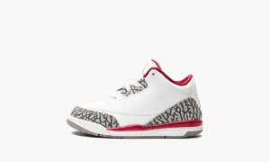 Nike Air Jordan 3 TD 'Cardinal' Lasten Kengät Valkoinen Syvä Keltainen Punainen | 146SELFNM