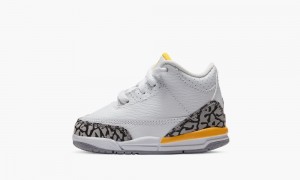 Nike Air Jordan 3 TD 'Laser Orange' Lasten Kengät Valkoinen Oranssi Harmaat | 749CAKOMU