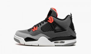 Nike Air Jordan 4 GS 'Infared' Lasten Kengät Tummanharmaat Mustat | 268EHMLYX
