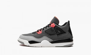 Nike Air Jordan 4 PS 'Infared' Lasten Kengät Tummanharmaat Mustat | 067SKWXNG