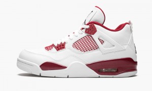 Nike Air Jordan 4 Retro 'Alternate' Miesten Kengät Valkoinen Mustat Punainen | 963LXGFNP
