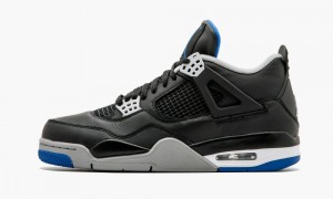 Nike Air Jordan 4 Retro 'Alternate Motorsports' Miesten Kengät Mustat Kuninkaallinen Sininen Hopea | 375SWUFYI