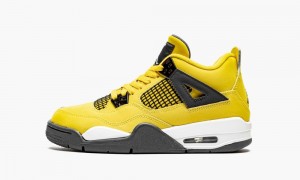 Nike Air Jordan 4 Retro GS 'Lightning 2021' Lasten Kengät Keltainen Tummansininen Harmaat | 972PMSWUZ