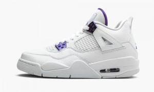 Nike Air Jordan 4 Retro GS 'Metallic Pack - Purple' Lasten Kengät Valkoinen Violetit Metal | 743RGLYHO