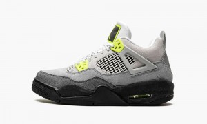 Nike Air Jordan 4 Retro GS 'Neon' Lasten Kengät Harmaat | 872TKLVMA