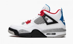 Nike Air Jordan 4 Retro GS 'What The' Lasten Kengät Valkoinen Sininen Punainen | 132XFNIYL