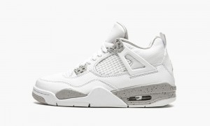 Nike Air Jordan 4 Retro GS 'White Oreo' Lasten Kengät Valkoinen Harmaat Mustat Punainen | 183GRLHDX