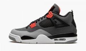Nike Air Jordan 4 Retro 'Infrared' Miesten Kengät Tummanharmaat Mustat | 278FNYIEK