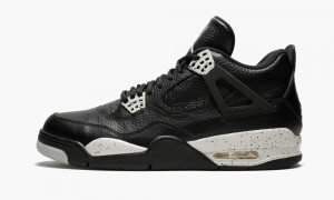 Nike Air Jordan 4 Retro LS 'Oreo' Miesten Kengät Mustat Harmaat Mustat | 896XACTFO