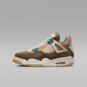 Nike Air Jordan 4 Retro Lasten Kengät Ruskea Turkoosi | 349QCRAYB