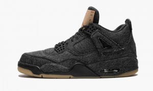 Nike Air Jordan 4 Retro Levis NRG 'Black Levis' Miesten Kengät Mustat | 280ADFSJU