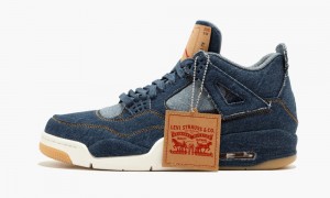 Nike Air Jordan 4 Retro NRG 'Levi's' Miesten Kengät Sininen Sininen Punainen | 412EQCDBF