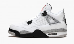 Nike Air Jordan 4 Retro OG 'White Cement' Miesten Kengät Valkoinen Punainen Mustat Harmaat | 625TCPVBN