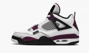 Nike Air Jordan 4 Retro 'PSG - Paris Saint Germain' Miesten Kengät Valkoinen Harmaat Mustat | 059MYNOQU