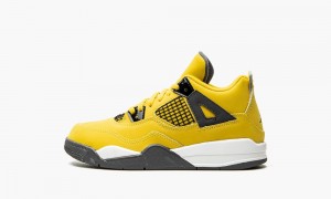Nike Air Jordan 4 Retro PS 'Lightning' Lasten Kengät Keltainen Tummansininen Harmaat | 159UNPMFZ