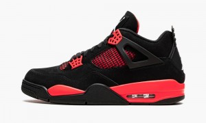 Nike Air Jordan 4 Retro 'Red Thunder' Miesten Kengät Mustat Valkoinen Punainen | 283VURCYL