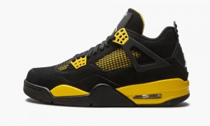 Nike Air Jordan 4 Retro 'Thunder' Miesten Kengät Mustat Valkoinen Keltainen | 573WDGHLP