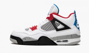 Nike Air Jordan 4 'What The' Miesten Kengät Valkoinen Punainen Harmaat | 692SRJKZL
