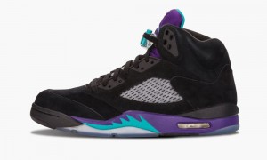 Nike Air Jordan 5 Retro 'Black Grape' Miesten Kengät Mustat Turkoosi Violetit | 863QYIPNR