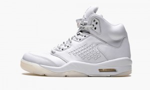 Nike Air Jordan 5 Retro Prem 'Pure Platinum' Miesten Kengät Harmaat Platina | 241JLGBIN