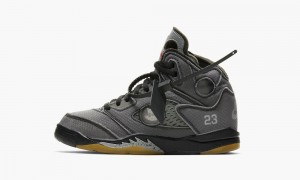 Nike Air Jordan 5 Retro SP PS 'Off White' Lasten Kengät Mustat Punainen Vihreä | 789ICXANR