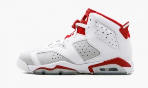 Nike Air Jordan 6 Retro BG 'Alternate' Lasten Kengät Valkoinen Punainen Platina | 415KCWZRF