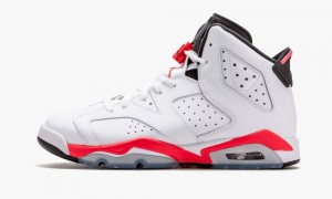 Nike Air Jordan 6 Retro BG 'Infrared' Lasten Kengät Valkoinen Mustat Punainen | 350AXNUTQ