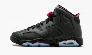 Nike Air Jordan 6 Retro GG 'Hyper Pink' Lasten Kengät Tummanharmaat Mustat Mustat | 510INKRXL