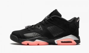 Nike Air Jordan 6 Retro Low GG Lasten Kengät Mustat Metal Hopea | 137UFWMOB