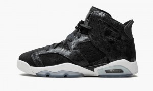 Nike Air Jordan 6 Retro PREM HC GG 'Heiress - Black Mokka' Lasten Kengät Mustat Valkoinen Punainen | 190XQKARW