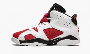 Nike Air Jordan 6 Retro PS 'Carmine 2021' Lasten Kengät Valkoinen Mustat Punainen | 291YDRWOG