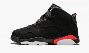 Nike Air Jordan 6 Retro (PS) 'Infrared' Lasten Kengät Mustat | 419UQHCAO