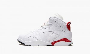 Nike Air Jordan 6 Retro PS 'Red Oreo' Lasten Kengät Valkoinen Punainen Mustat | 087GHQAIL