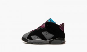 Nike Air Jordan 6 Retro TD 'Bordeaux' Lasten Kengät Mustat Syvä Harmaat | 017IORYHP