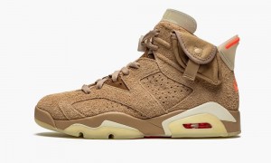 Nike Air Jordan 6 Retro 'Travis Scott - British Khaki' Miesten Kengät Khaki | 862ALPOVN