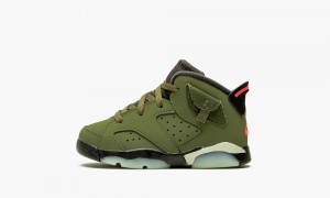 Nike Air Jordan 6 TD 'Cactus Jack - Travis Scott' Lasten Kengät Oliivinvihreä Mustat | 478URGQXP