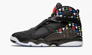 Nike Air Jordan 8 'Quai 54' Miesten Kengät Mustat Valkoinen Monivärinen | 314UKBWIS