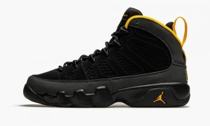 Nike Air Jordan 9 Retro GS 'University Gold' Lasten Kengät Mustat Tummanharmaat | 546HKXOUR