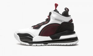 Nike Air Jordan AEROSPACE 720 'White / Black / Gym Red' Miesten Kengät Valkoinen Punainen Mustat Harmaat | 098RAIXOL