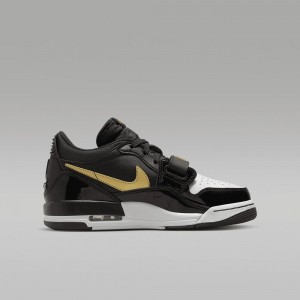 Nike Air Jordan Legacy 312 Low Lasten Kengät Mustat Valkoinen Metal Kultaiset | 057NTQGMH