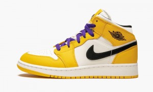 Nike Air Jordan Mid SE (GS) 'Lakers' Lasten Kengät Kultaiset Mustat | 621GQJMHW
