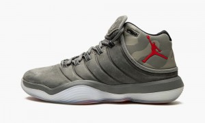 Nike Air Jordan Super.Fly 2017 Miesten Kengät Harmaat Punainen | 328KQRSWP