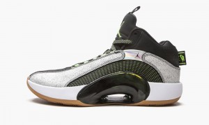 Nike Air Jordan XXXV SP-Z 'Bayou Boys' Miesten Kengät Valkoinen Vaaleanvihreä Mustat | 538WDZQGV
