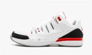 Nike Air Jordan Zoom Vapor RF x AJ3 'Fire Red' Miesten Kengät Valkoinen Punainen Hopea Mustat | 924QGICWZ