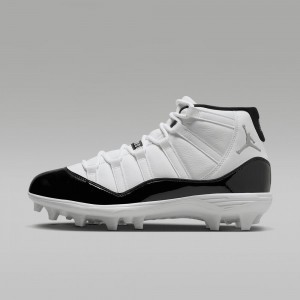 Nike Jordan 11 Mid TD Miesten Kengät Valkoinen Mustat Metal Kultaiset | 378SFXABL