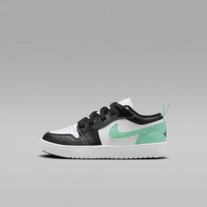 Nike Jordan 1 Low Alt Lasten Kengät Mustat Valkoinen Vihreä | 678YWLVZI