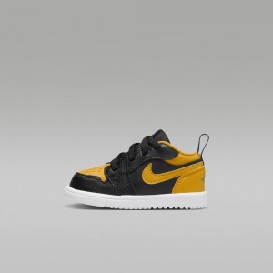 Nike Jordan 1 Low Alt Lasten Kengät Mustat Keltainen | 312ROJSNT